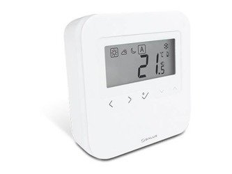 ﻿Bezprzewodowy, natynkowy, cyfrowy regulator 
temperatury sieci ZigBee - dobowy, 2xAA, biały