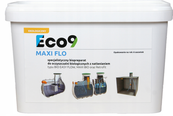 Eco9 MAXI FLO - Bakterie do oczyszczalni tlenowych NA ROK