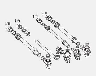 Zestaw przyłączeniowy (4 zawory) Ariston