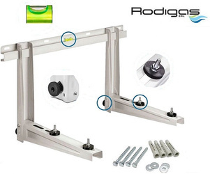 Uchwyt do klimatyzatora z poprzeczką do 5 kW, Wspornik/Wieszak ścienny Rodigas Wytrzymałość 140kg