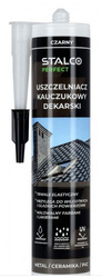 Uszczelniacz kauczukowy dekarski czarny 280ml STALCO PERFECT