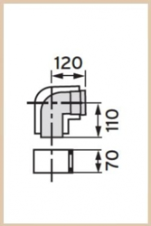 VAILLANT - Kolano koncentryczne 87 st  80/125  PP