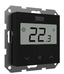 TECH F-2Z V1 Przewodowy regulator pokojowy CZARNY